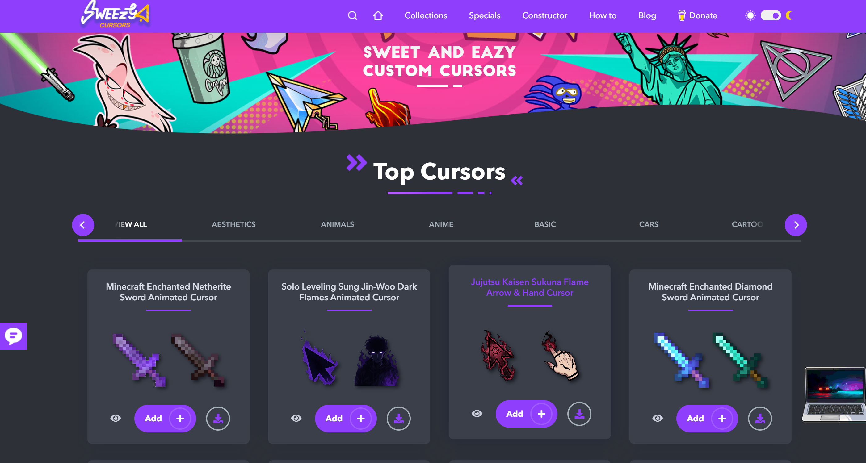 sweezy cursors